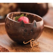 Cat Coconut Bowl for Kids