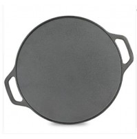 Cast Iron - Flat Dosa Tawa with Double Handle 12 Inches (Pre Seasoned)