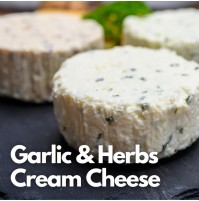 *Fresh Cream Cheese -  Garlic & Herbs -185 gms (by Satva Farm)