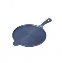 Cast Iron - Long Handle Roti Tawa 10 Inches (Pre Seasoned)