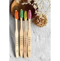 Bamboo Tooth Brushes - Slim (pack of 4)