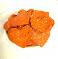  Beetroot heart crackers by Beige Marvel - 50Gms