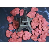  Beetroot heart crackers by Beige Marvel - 50Gms