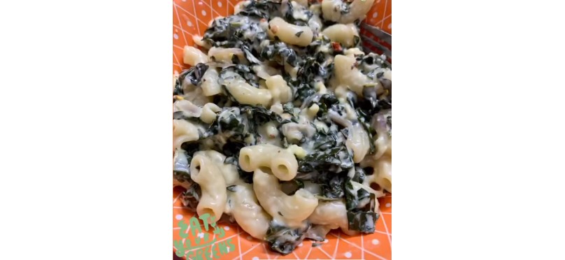 Cheesy Kale Macaroni Recipe