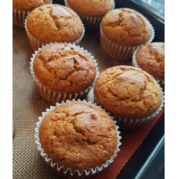  Pumpkin Muffins (Pack of 4, Eggless)  by Beige Marvel