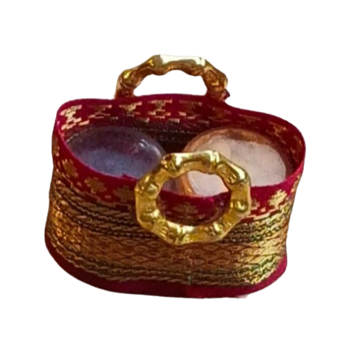 Basket Mini - Haldi & MAROON Kumkum