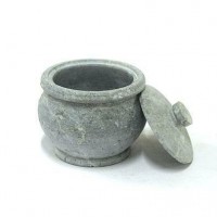 Kalchatti Soapstone Vessel (Kitchen Storage or Curd Setting)